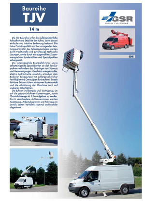 Telescoophoogwerkers op vrachtwagens GSR E140TJV Basic