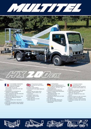 Op aanhangwagen gemonteerde knikarmhoogwerkers Multitel HX 200 EX