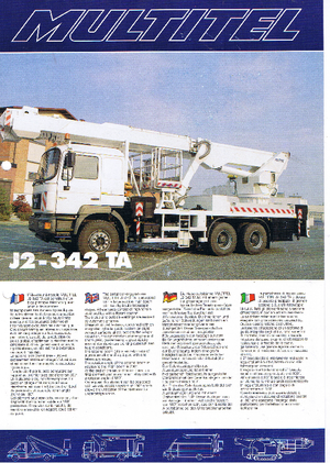 Telescoophoogwerkers op vrachtwagens Multitel J 2-342 TA