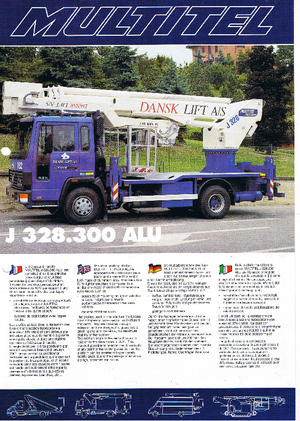 Telescoophoogwerkers op vrachtwagens Pagliero J 328.200 Alu