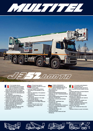 Telescoophoogwerkers op vrachtwagens Multitel J 352.600