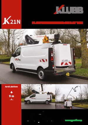 Telescoophoogwerkers op vrachtwagens Klubb K21N