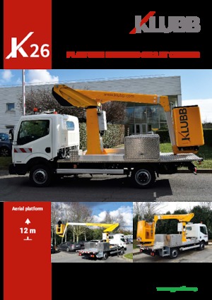Telescoophoogwerkers op vrachtwagens Klubb K26