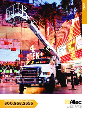 Telescoophoogwerkers op vrachtwagens Altec LS63