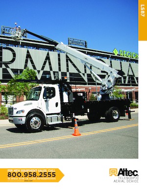 Telescoophoogwerkers op vrachtwagens Altec LS87