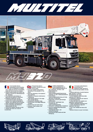 Telescoophoogwerkers op vrachtwagens Multitel MJ 320