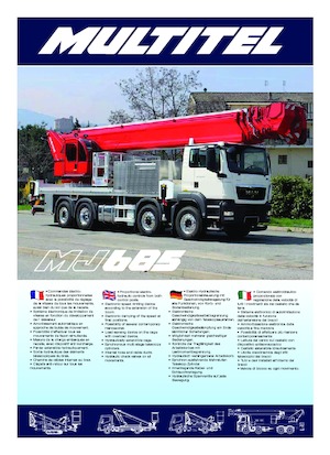 Telescoophoogwerkers op vrachtwagens Multitel MJ 685