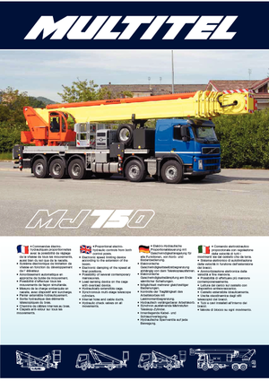 Telescoophoogwerkers op vrachtwagens Multitel MJ 750