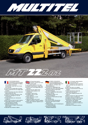 Telescoophoogwerkers op vrachtwagens Multitel MT 222 AZ