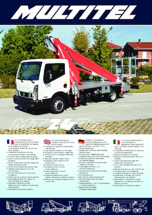 Telescoophoogwerkers op vrachtwagens Multitel MT 240 EX