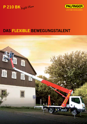 Telescoophoogwerkers op vrachtwagens Palfinger P210BK