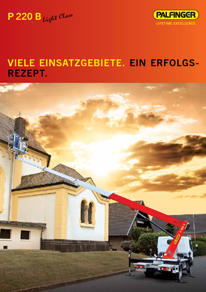 Telescoophoogwerkers op vrachtwagens Palfinger P220B