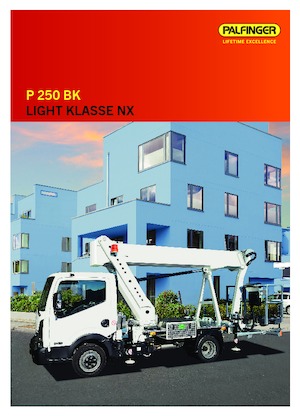 Telescoophoogwerkers op vrachtwagens Palfinger P 250 BK