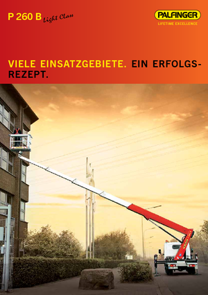 Telescoophoogwerkers op vrachtwagens Palfinger P260B