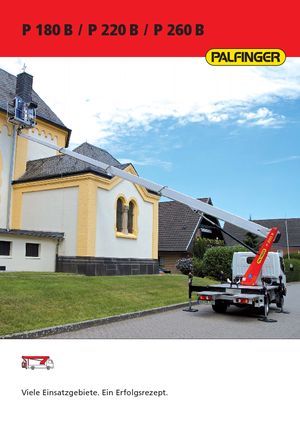 Telescoophoogwerkers op vrachtwagens Palfinger P 260 B