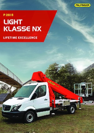 Telescoophoogwerkers op vrachtwagens Palfinger P 280 B
