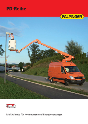 Telescoophoogwerkers op vrachtwagens Palfinger PD 182 V