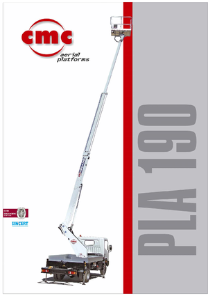 Telescoophoogwerkers op vrachtwagens CMC PLA190