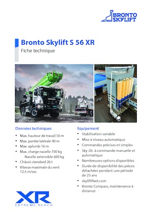 Telescoophoogwerkers op vrachtwagens Bronto Skylift S 56 XR
