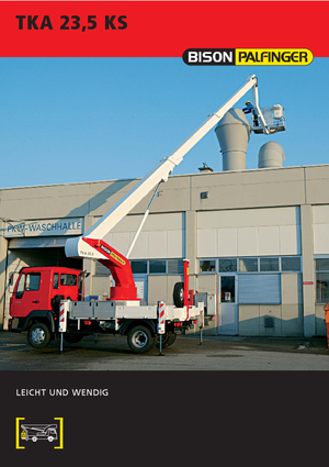 Telescoophoogwerkers op vrachtwagens Bison-Palfinger TKA 23,5 KS