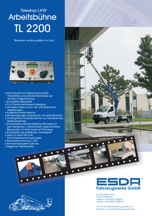 Telescoophoogwerkers op vrachtwagens Esda TL 2200