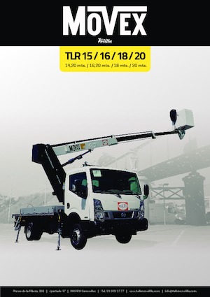 Telescoophoogwerkers op vrachtwagens Movex TLR 15