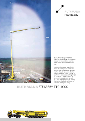 Telescoophoogwerkers op vrachtwagens Ruthmann TK 145 (Fa.)