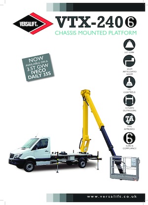 Telescoophoogwerkers op vrachtwagens Versalift VTX-240 