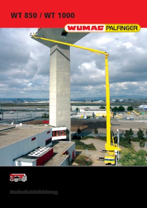 Telescoophoogwerkers op vrachtwagens Palfinger WT 1000