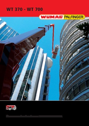 Telescoophoogwerkers op vrachtwagens Palfinger WT 450