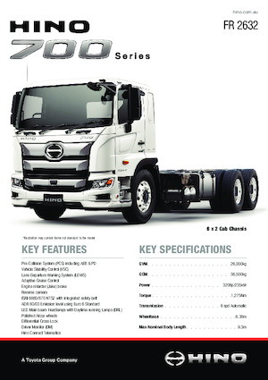 Trekkers Hino 700 FR 2632 6x2