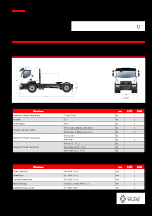 Trekkers Renault C CAB2300 460 4X2 T E6