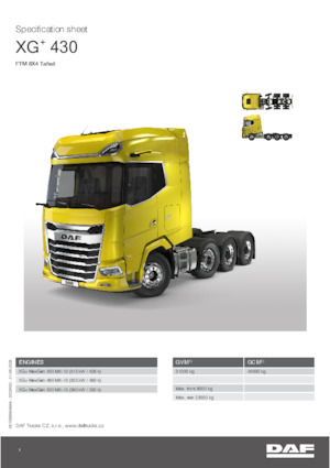 Trekkers DAF XG+ 480 FTM
