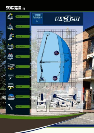 Op aanhangwagen gemonteerde knikarmhoogwerkers Socage DA 328 forSte