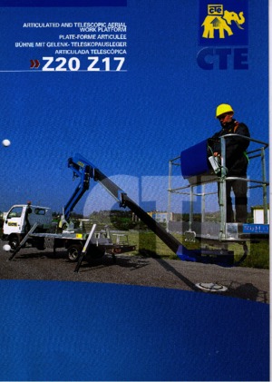 Op aanhangwagen gemonteerde knikarmhoogwerkers CTE Z 17