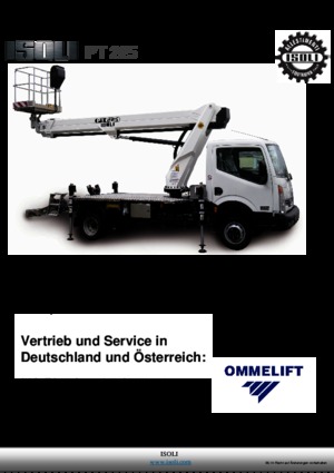 Telescoophoogwerkers op vrachtwagens ISOLI PT 225