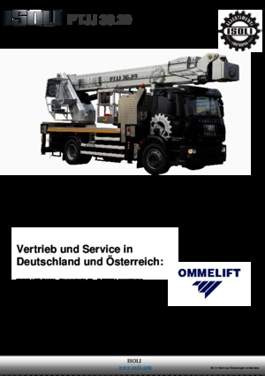 Telescoophoogwerkers op vrachtwagens ISOLI PTJJ36.29