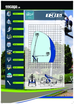 Telescoophoogwerkers op vrachtwagens Socage T315 ForSte