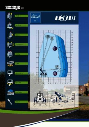 Telescoophoogwerkers op vrachtwagens Socage T 318 ForSte