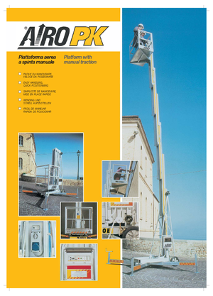 Enkele mast verticale hoogwerkers AIRO PK 11800 E