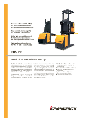 Orderverzameltrucks Jungheinrich EKS 110