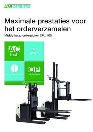 Orderverzameltrucks UniCarriers EPL 100 