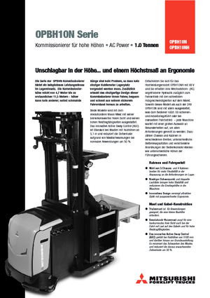 Orderverzameltrucks Mitsubishi OPBH10N