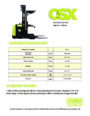 Orderverzameltrucks Clark OSX 15