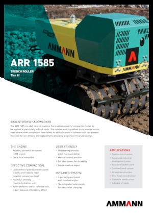 Greppelwalsen Ammann ARR 1585 T4f
