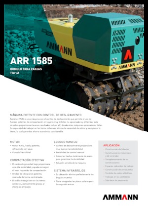 Greppelwalsen Ammann ARR 1585 T4f