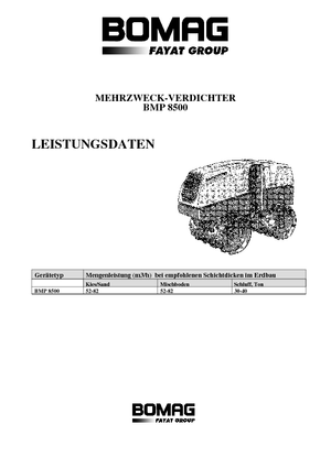 Greppelwalsen Bomag BMP 8500