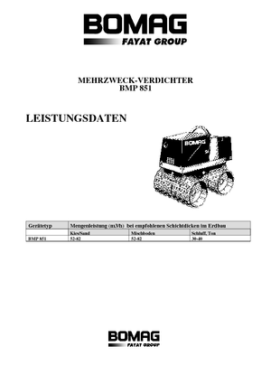 Greppelwalsen Bomag BMP 851