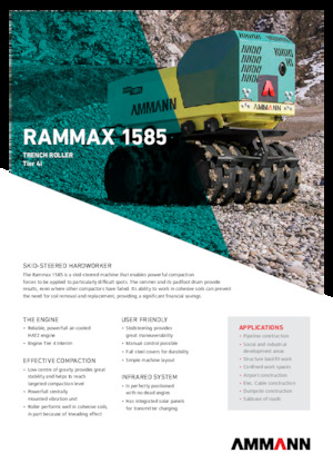 Greppelwalsen Ammann Rammax 1585
