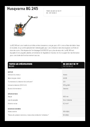 Betonmolens Husqvarna BG 245